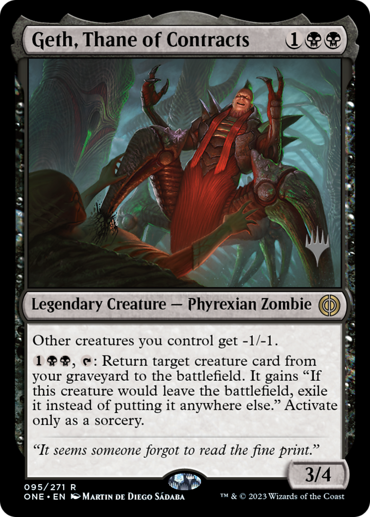 Geth, Thane des Contrats (PONE-95P) - Promotions Phyrexia : All Will Be One 