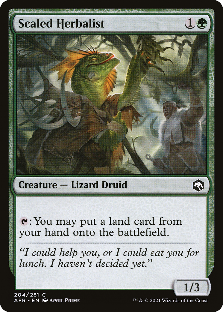 Scaled Herbalist (AFR-204) - Adventures in the Forgotten Realms Foil