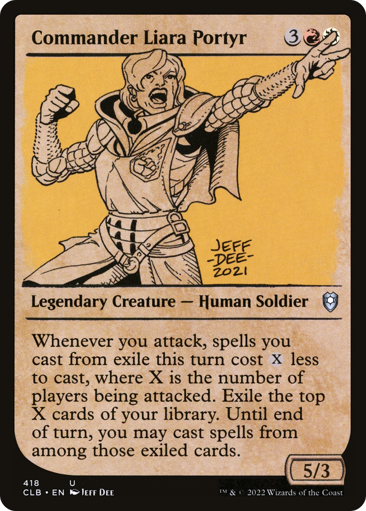 Commander Liara Portyr (Showcase) (CLB-418) - Commander Legends: Battle for Baldur's Gate: (Showcase) Foil