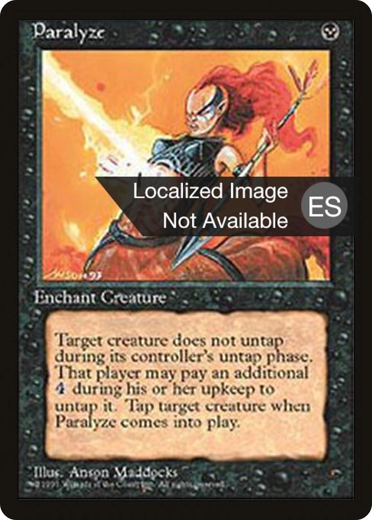 Paralyze (4BB-151) - Quatrième édition - Foreign Black Border