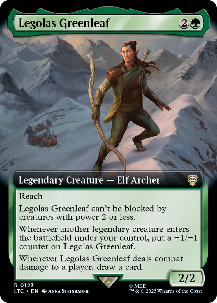 Legolas Greenleaf (Extended Art) (LTC-123) - Tales of Middle-earth Commander: (Extended Art) Foil
