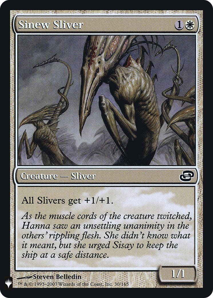 Sinew Sliver (LIST-PLC-30) - The List: (colorshifted) Foil