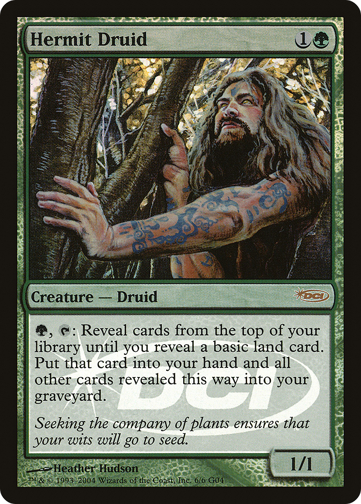 Hermit Druid (JDG-006) - Judge Gift Cards 2004 Foil