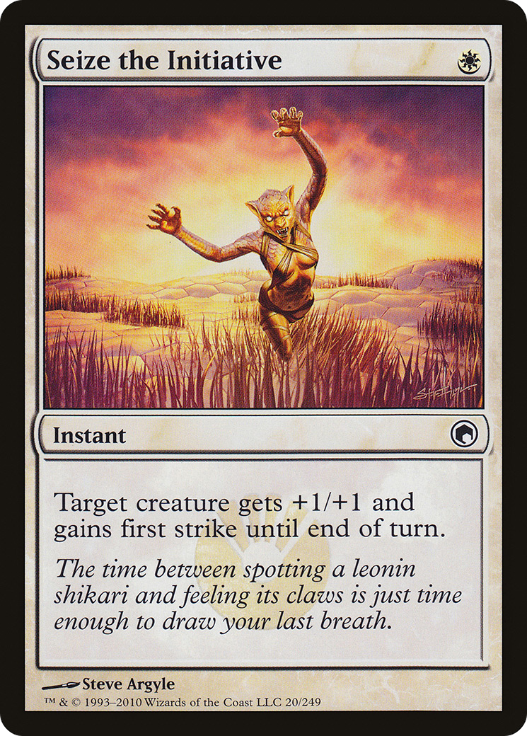 Seize the Initiative (SOM-020) - Scars of Mirrodin Foil