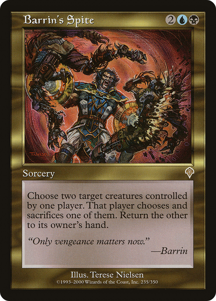 Le Malheur de Barrin (INV-235) - Invasion Foil 