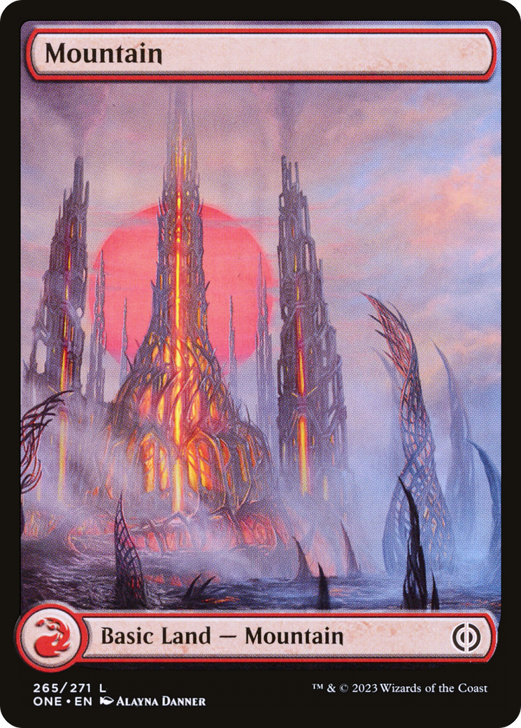 Mountain (265) - Full Art (ONE-265) - Phyrexia: All Will Be One