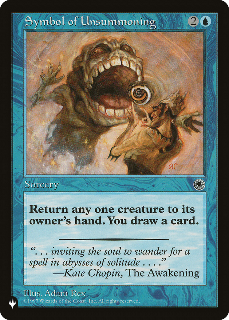 Symbol of Unsummoning (LIST-POR-70) - The List