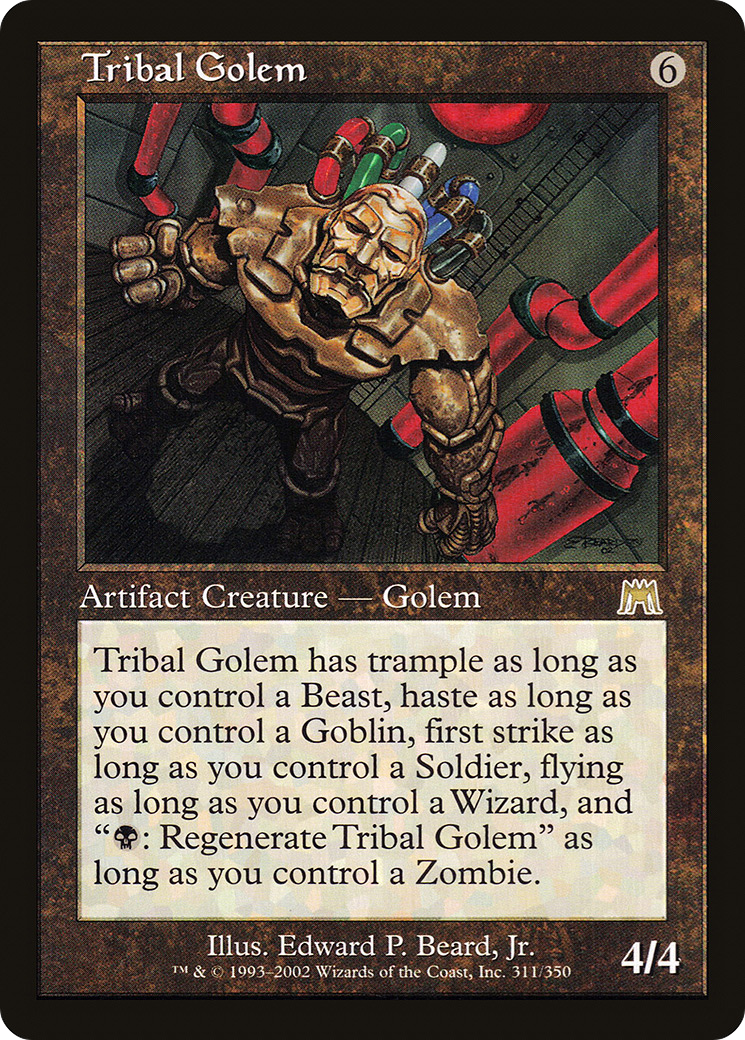 Golem tribal (ONS-311) - Onslaught Foil 