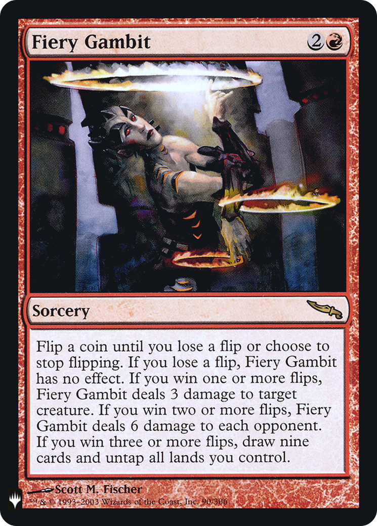 Fiery Gambit (PLST-MRD-90) - The List Foil