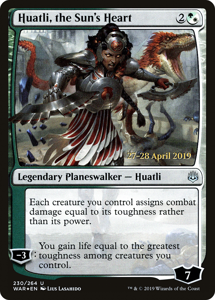 Huatli, the Sun's Heart (PRE-230S) - War of the Spark Promos Foil