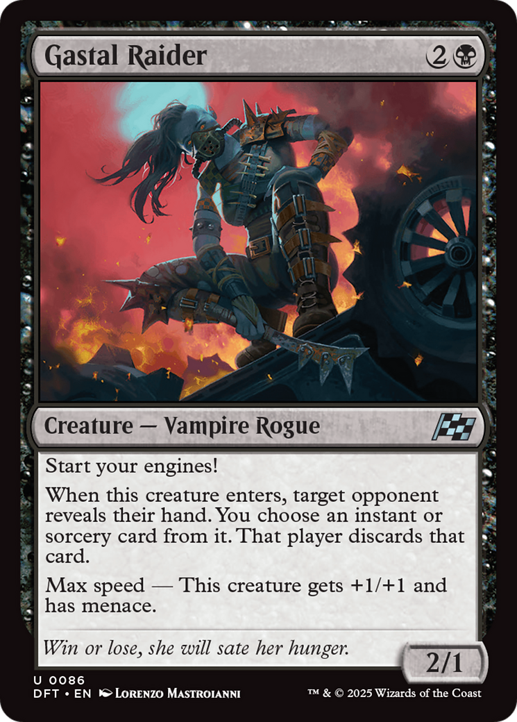 Gastal Raider (-086) - Feuille d'Aetherdrift 