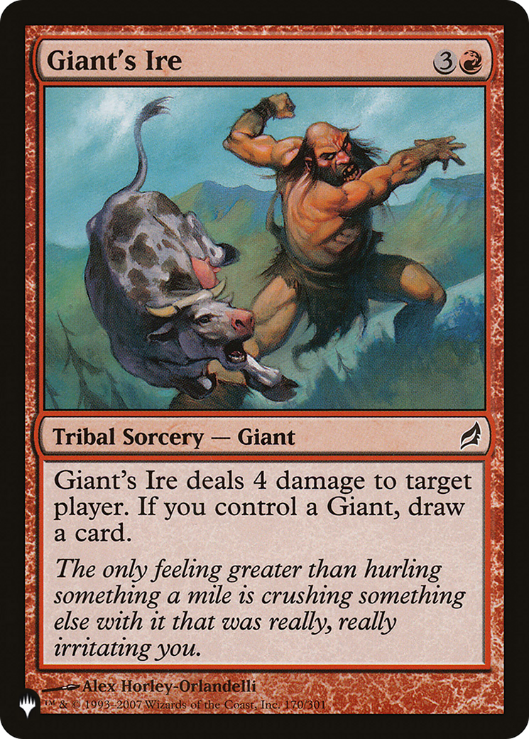 Giant's Ire (LIST-170/301) - The List
