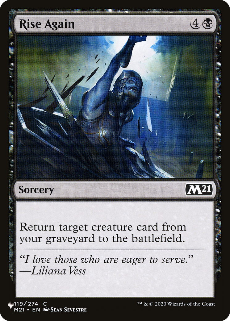 Rise Again (LIST-M21-119) - The List