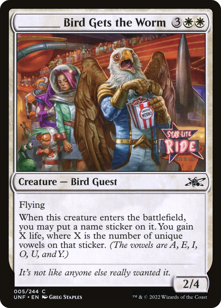 _____ L'oiseau attrape le ver (UNF-005) - Unfinity Foil
