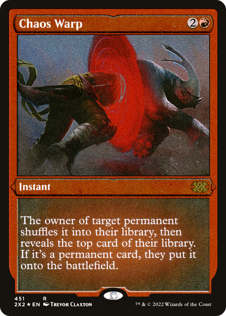 Chaos Warp (2X2-451) - Double Masters 2022 - Feuille gravée