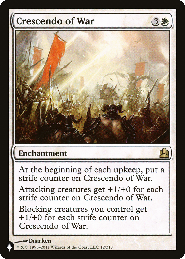 Crescendo of War (LIST-12/318) - The List