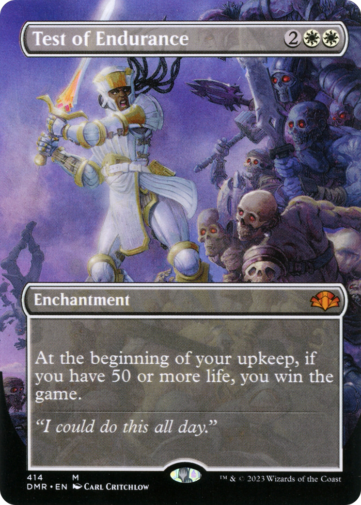 Test of Endurance (Borderless) (DMR-414) - Dominaria Remastered (Borderless) Foil