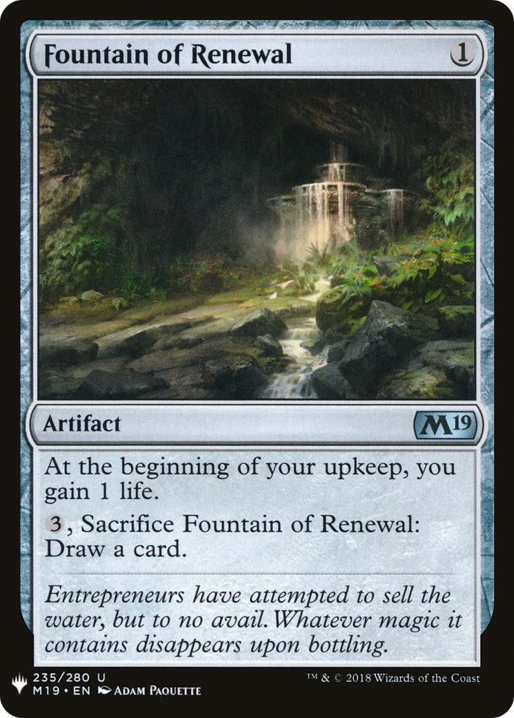 Fountain of Renewal (LIST-235) - The List