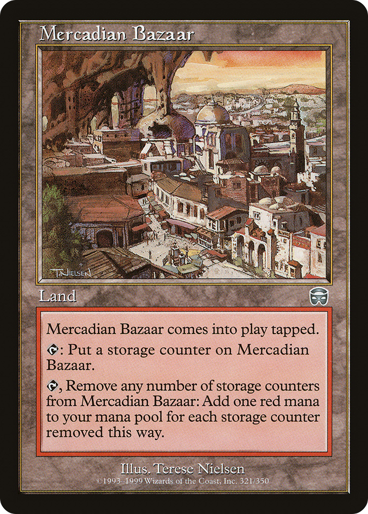 Bazar Mercadian (MMQ-321) - Feuille de Masques Mercadian 