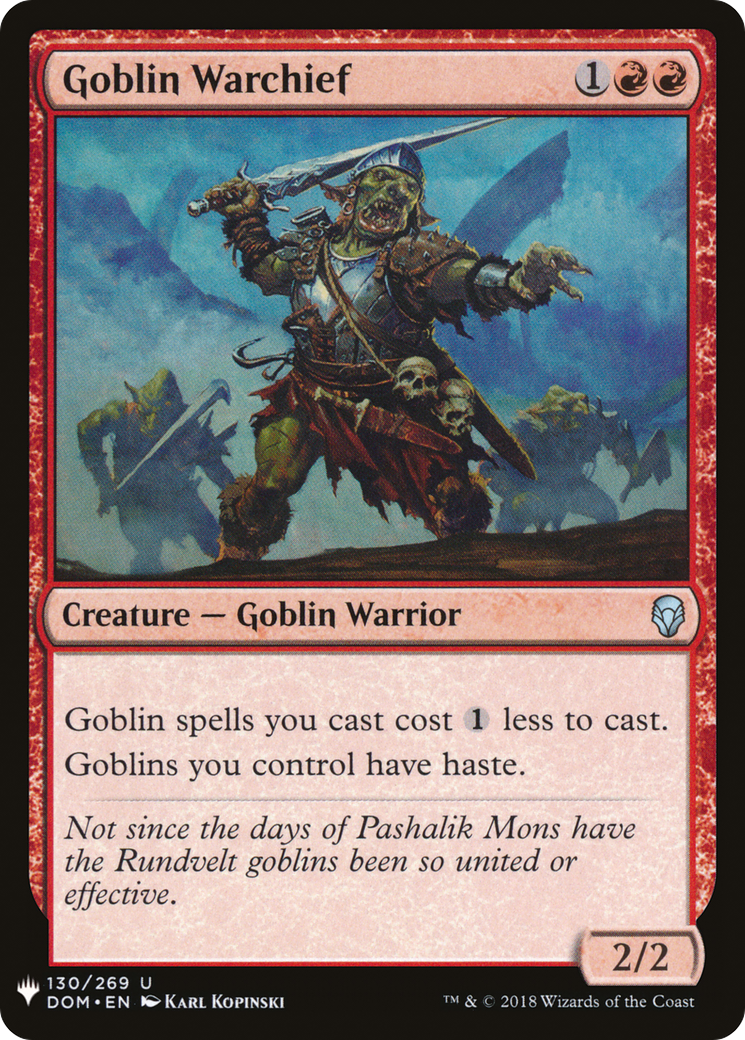Goblin Warchief (LIST-130/269) - The List
