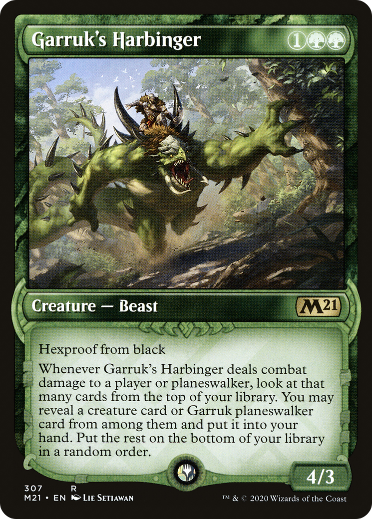 Garruk's Harbinger (Showcase) (M21-307) - Core Set 2021: (Showcase)