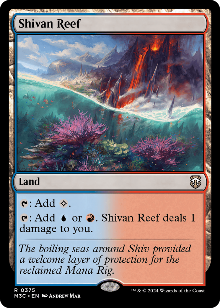 Récif de Shivan (M3C-375) - Commandant de Modern Horizons 3