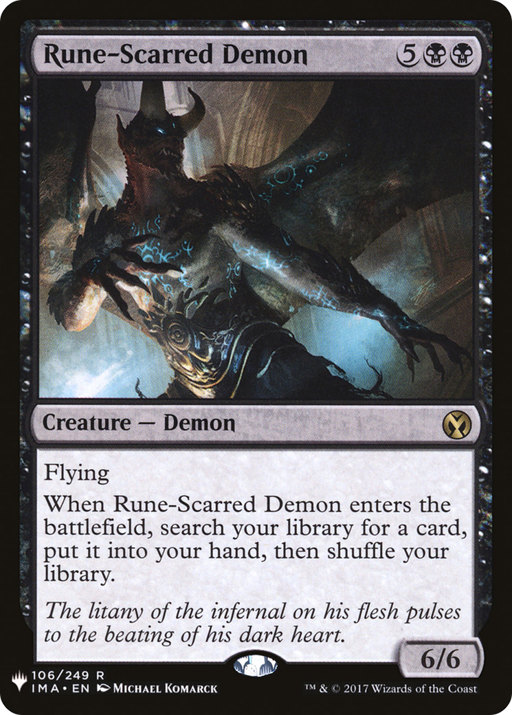 Rune-Scarred Demon (LIST-IMA-106) - The List