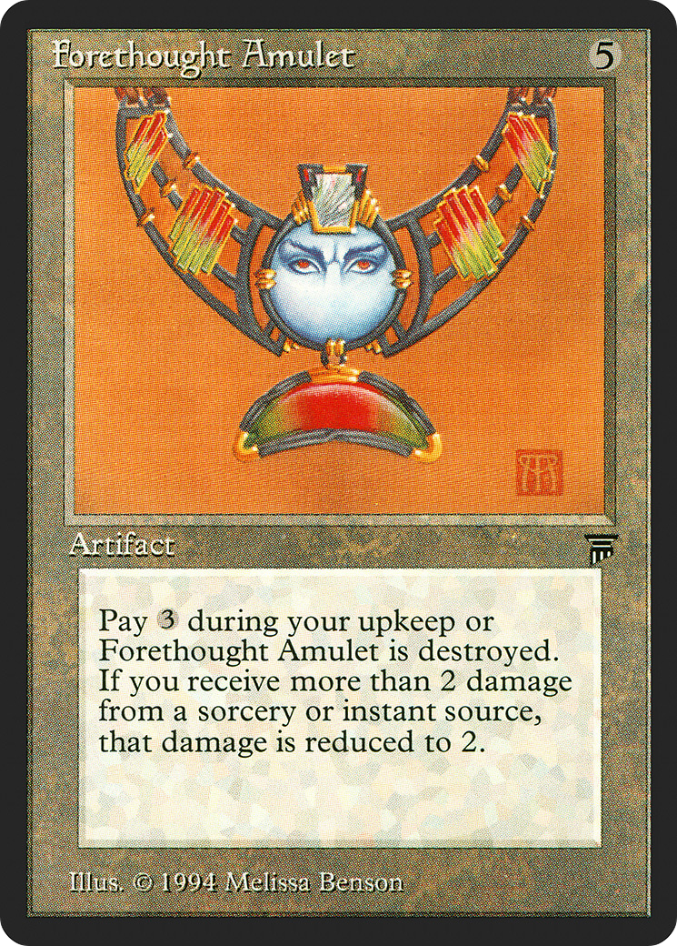Amulette de prévoyance (LEG-277) - Légendes 