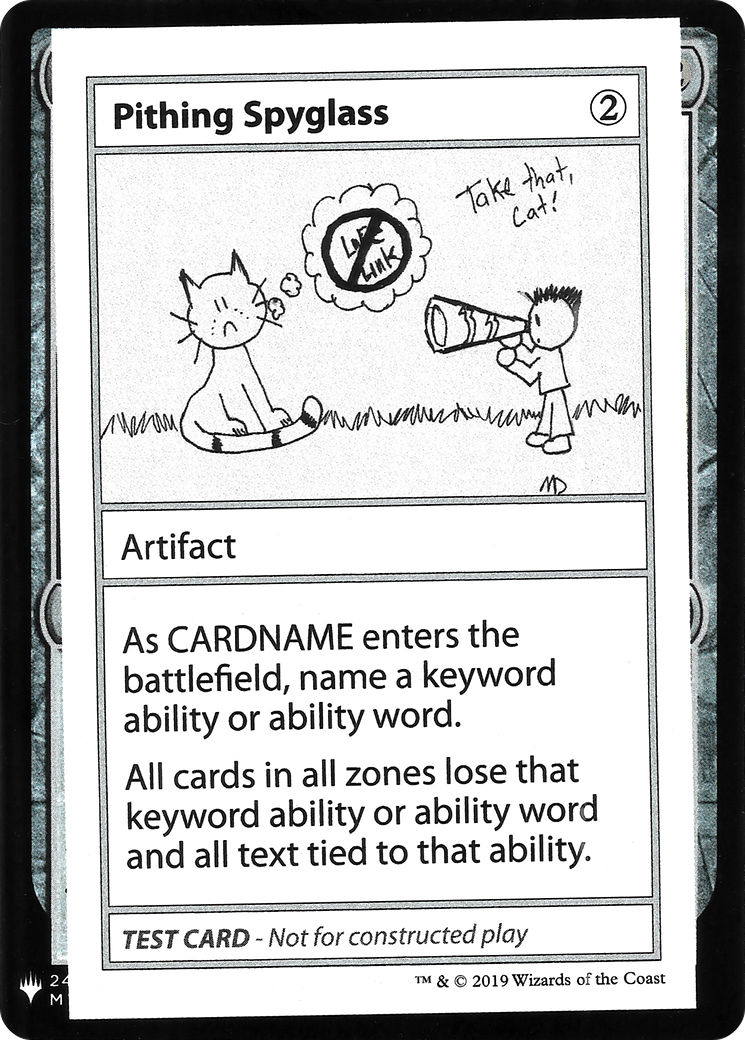 Pithing Spyglass (CMB1-) - Mystery Booster Playtest Cards 2019