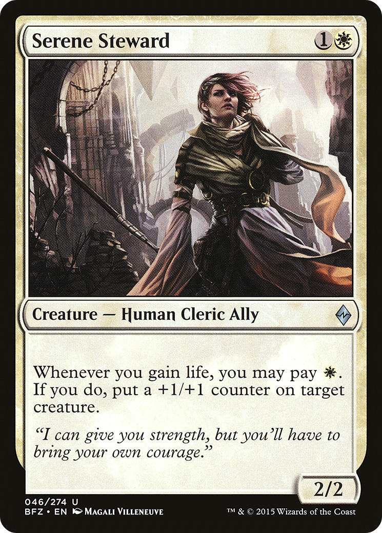 Serene Steward (BFZ-046) – Bataille pour Zendikar Foil 