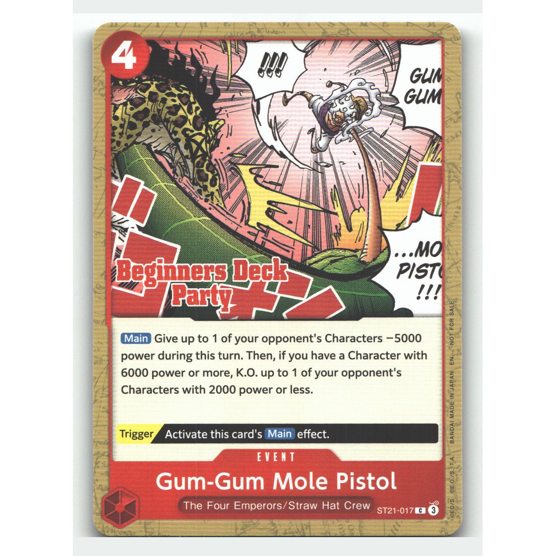 Gum-Gum Mole Pistol (Beginners Deck Party [ST-31] - [ST-36])