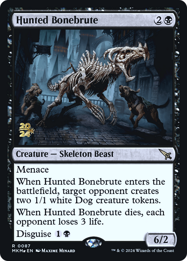 Hunted Bonebrute (PRE-087) - Murders at Karlov Manor Promos Foil