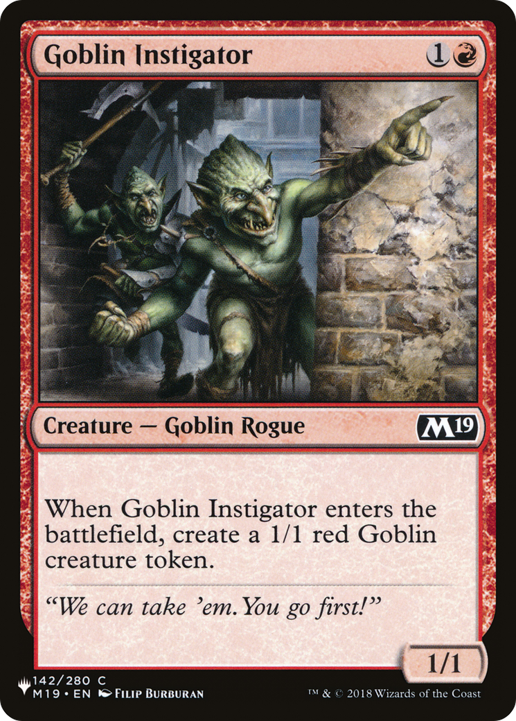 Goblin Instigator (LIST-142/280) - The List