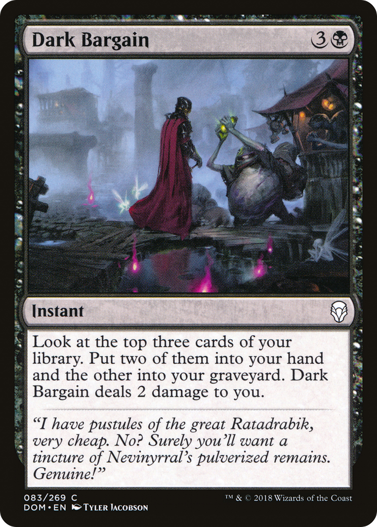 Dark Bargain (DOM-083) - Dominaria Foil 