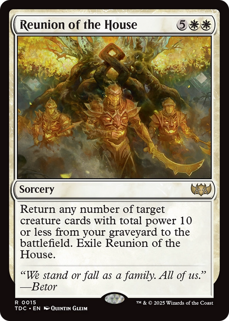 Réunion de la Maison (TDC-015) - Commandant : Tarkir : Tempête de Dragons 