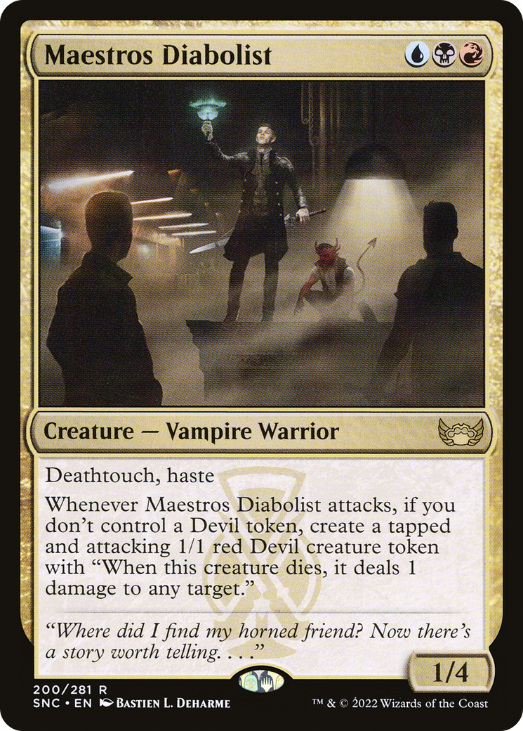 Maestros Diabolist (SNC-200) - Streets of New Capenna Foil 