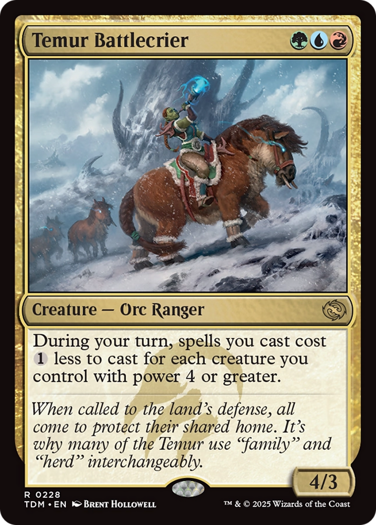 Crieur de guerre Temur (TDM-228) - Tarkir : Tempête de dragon
