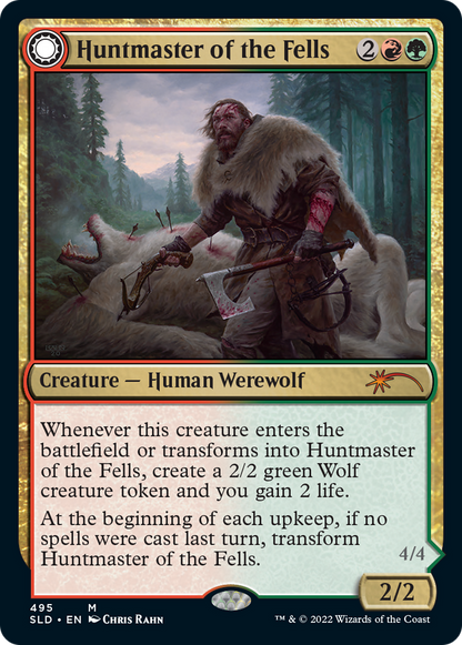 Huntmaster of the Fells (SLD-495) - Secret Lair Drop: (Double Faced Transform) Foil
