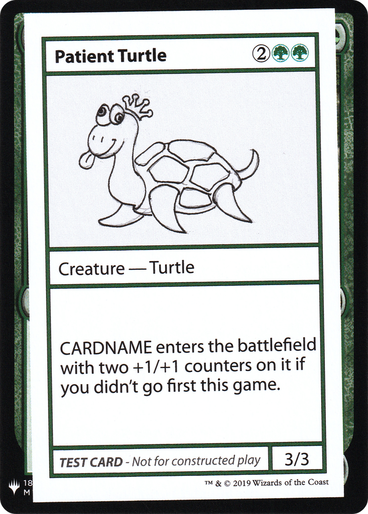 Tortue Patiente (CMB1-082) - Cartes de test Mystery Booster 2019 