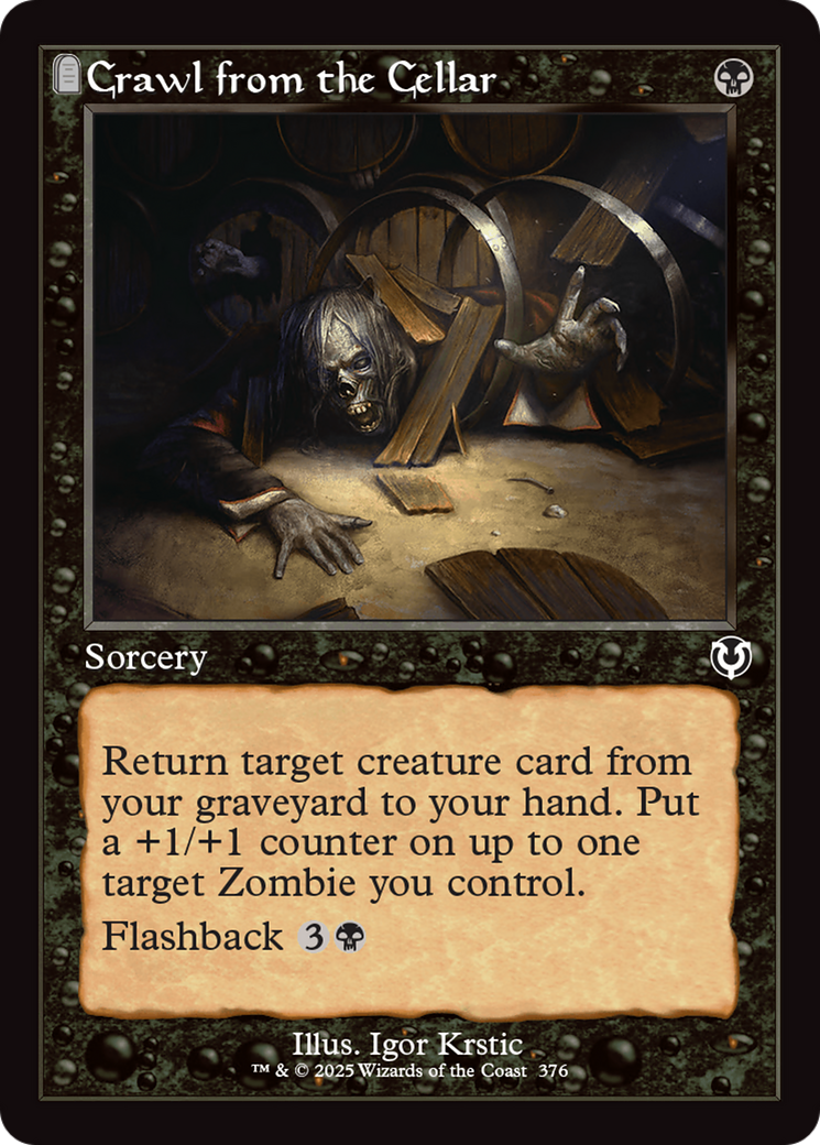 Crawl from the Cellar (cadre rétro) (INR-376) - Innistrad Remastered Foil 