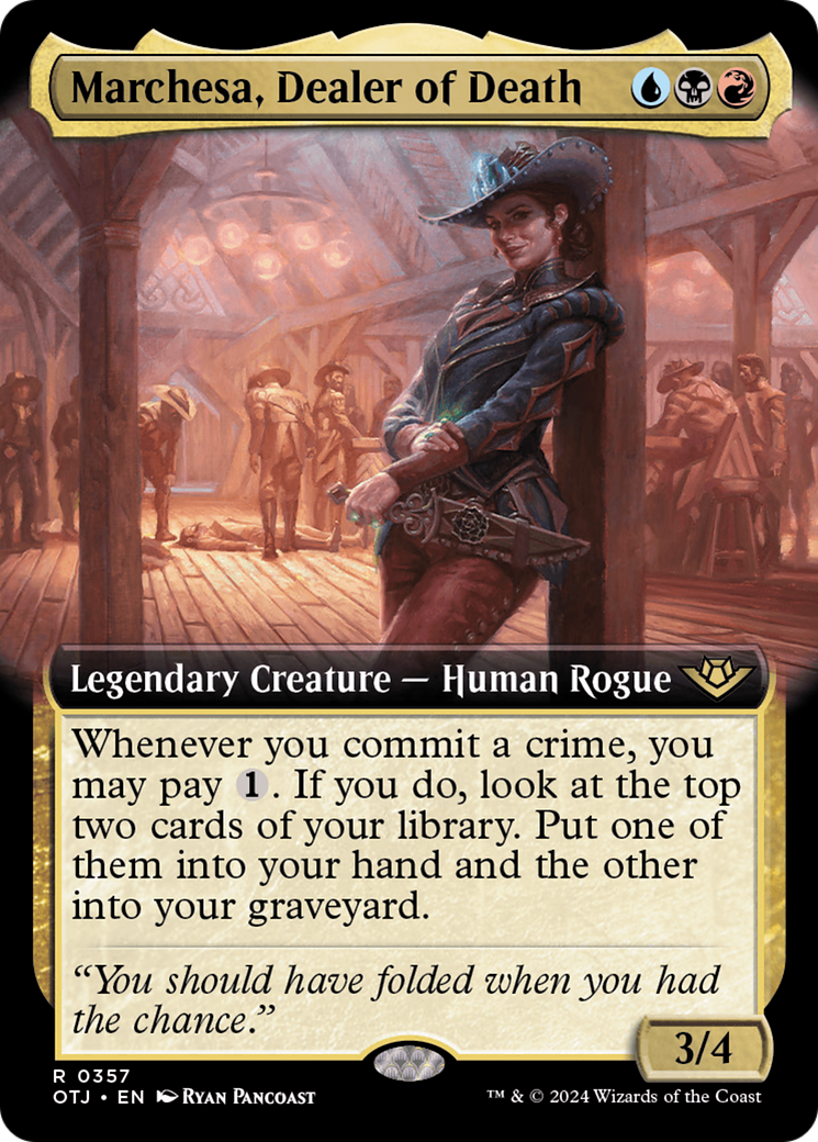 Marchesa, Dealer of Death (Extended Art) (OTJ-357) - Outlaws of Thunder Junction: (Extended Art)