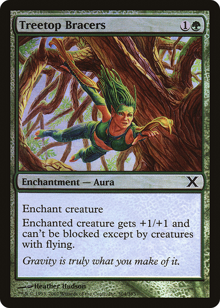 Treetop Bracers (10E-304★) - Tenth Edition Foil