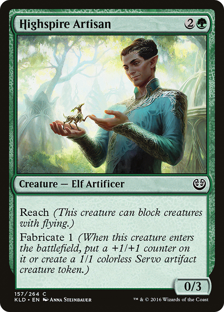 Artisan de Highspire (KLD-157) - Feuille de Kaladesh 