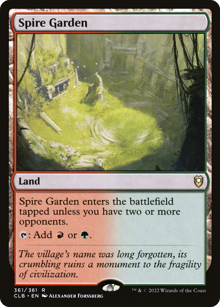 Spire Garden (CLB-361) - Commander Legends : La Bataille pour Baldur's Gate (version foil) 