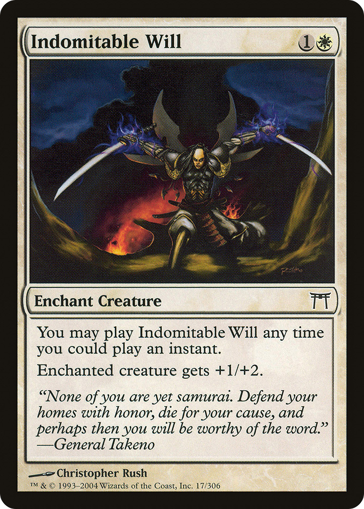 Volonté indomptable (CHK-017) - Champions de Kamigawa Foil 