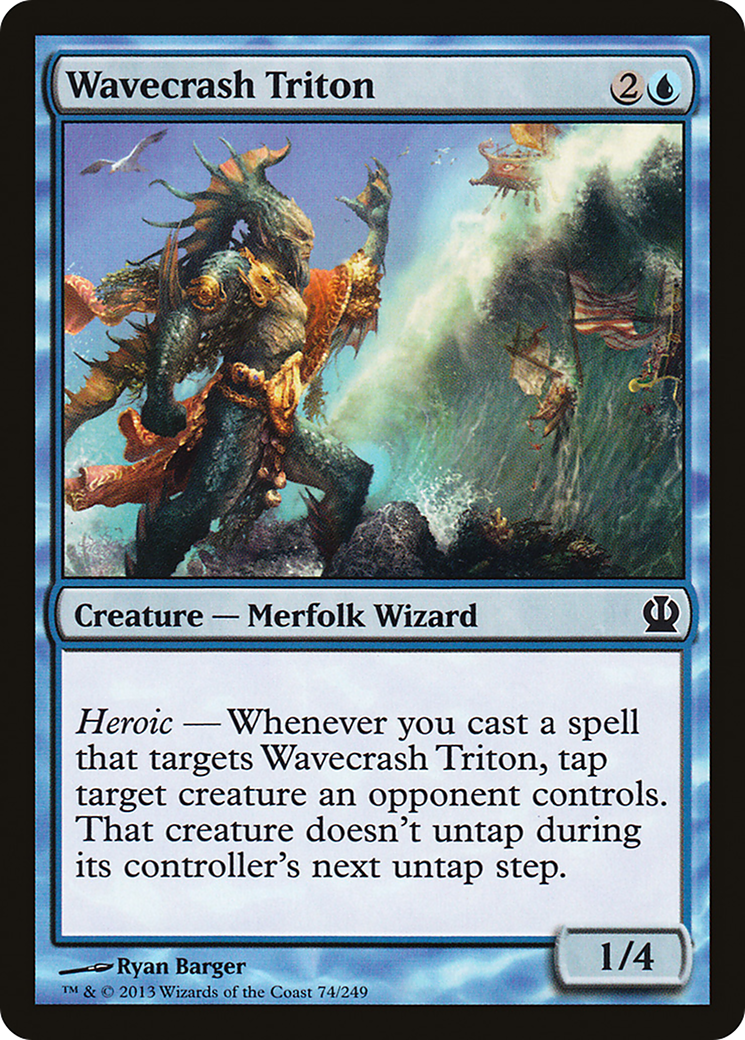 Wavecrash Triton (THS-074) - Theros Foil