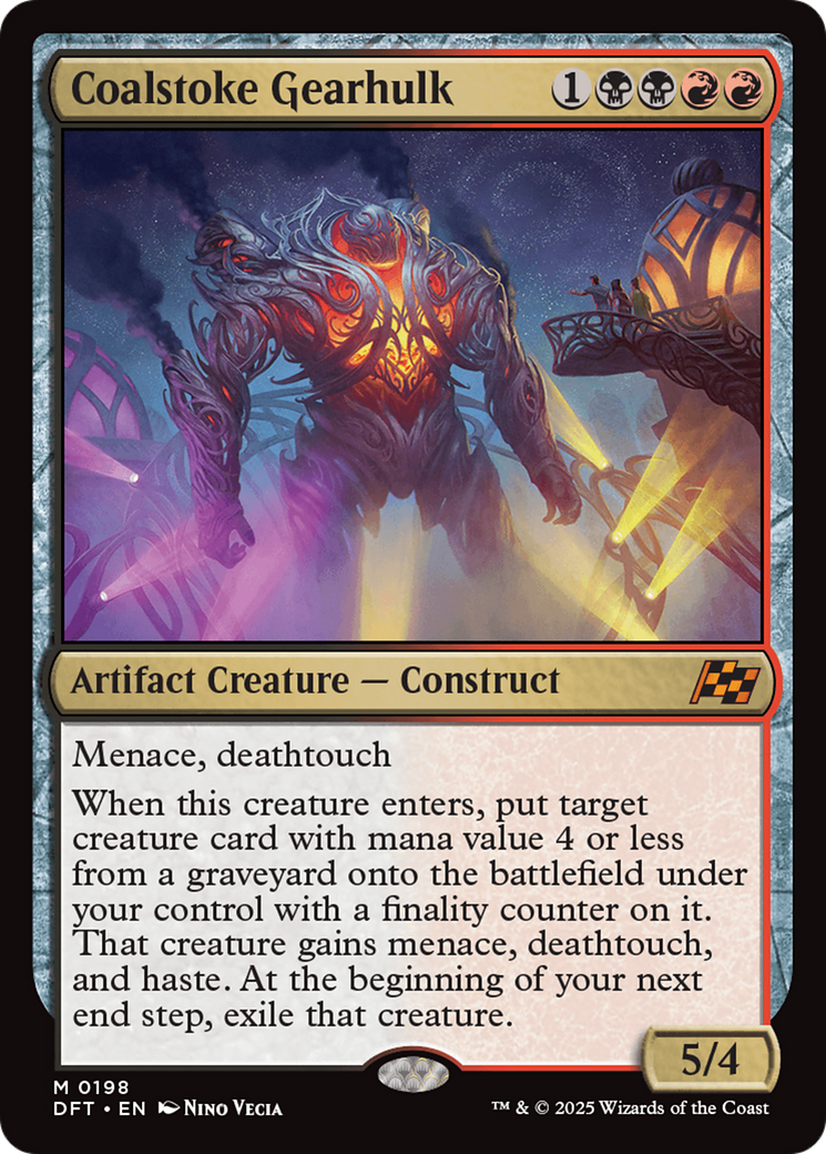 Coalstoke Gearhulk (DFT-198) - Feuille d'Aetherdrift 