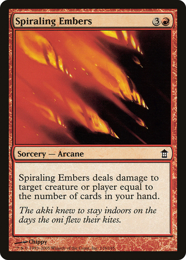 Spiraling Embers (SOK-116) - Saviors of Kamigawa Foil