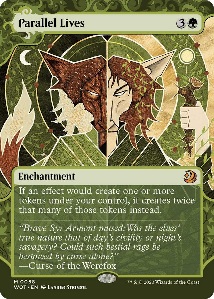 Vies parallèles (WOT-058) - Wilds of Eldraine : Contes enchanteurs : (Vitrine) (Sans bordure) Feuille 