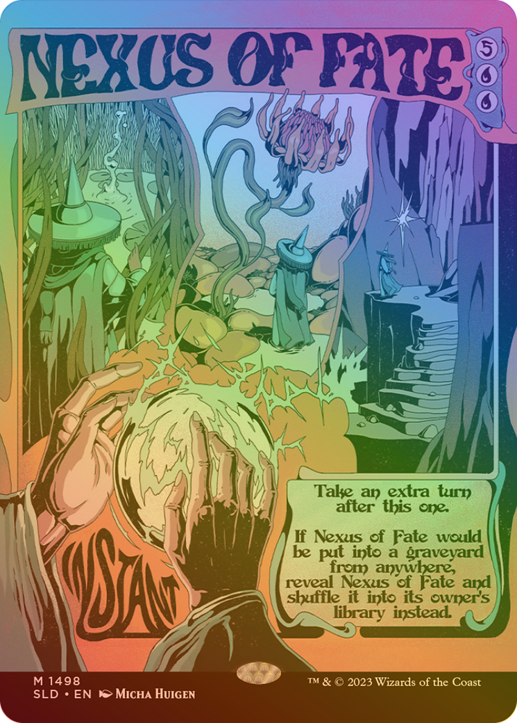 Nexus of Fate (Rainbow Foil) (SLD-1498★) - Secret Lair Drop (Borderless) Foil